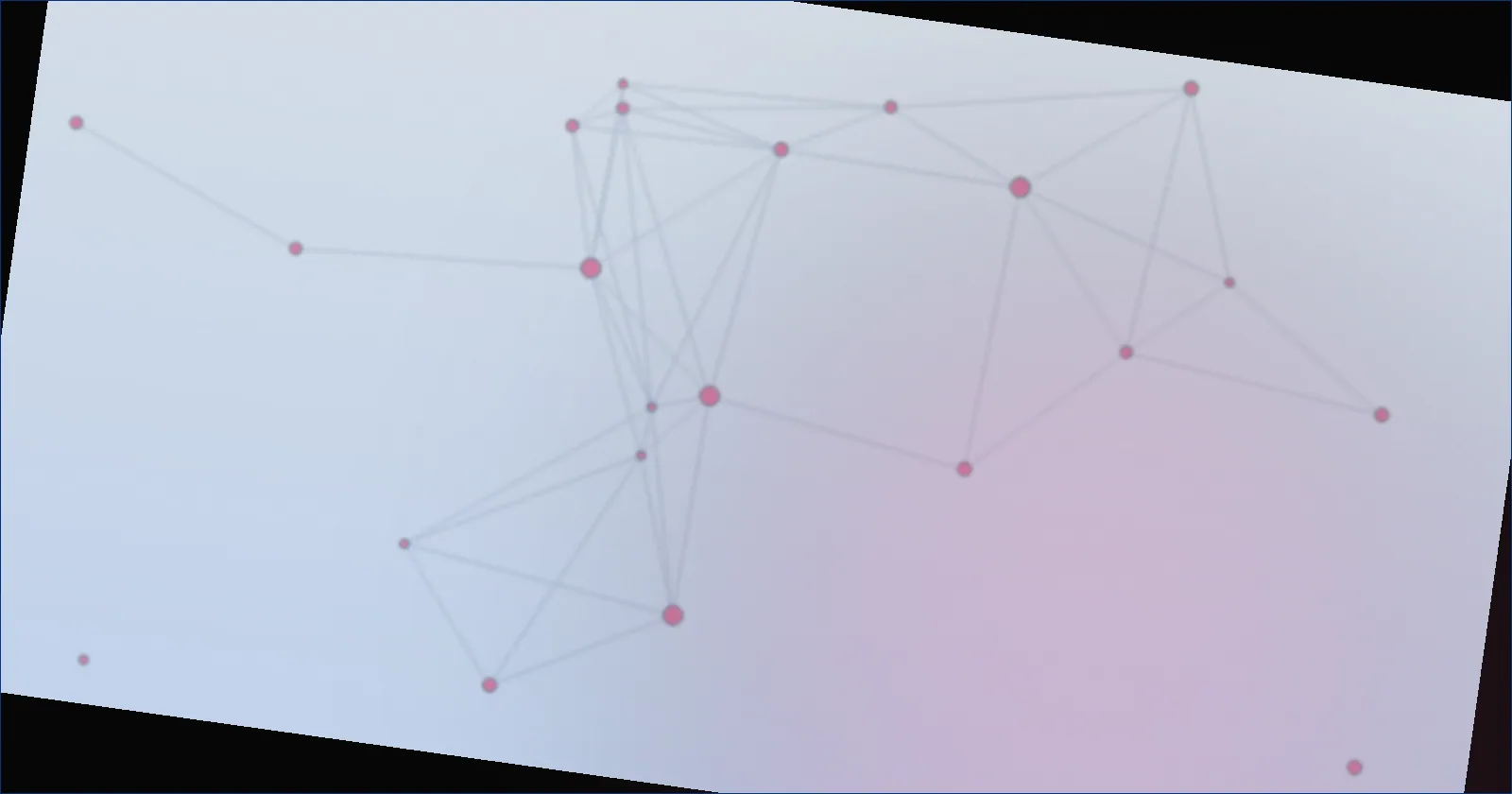 Rose constellation pattern suggesting one clear point among many