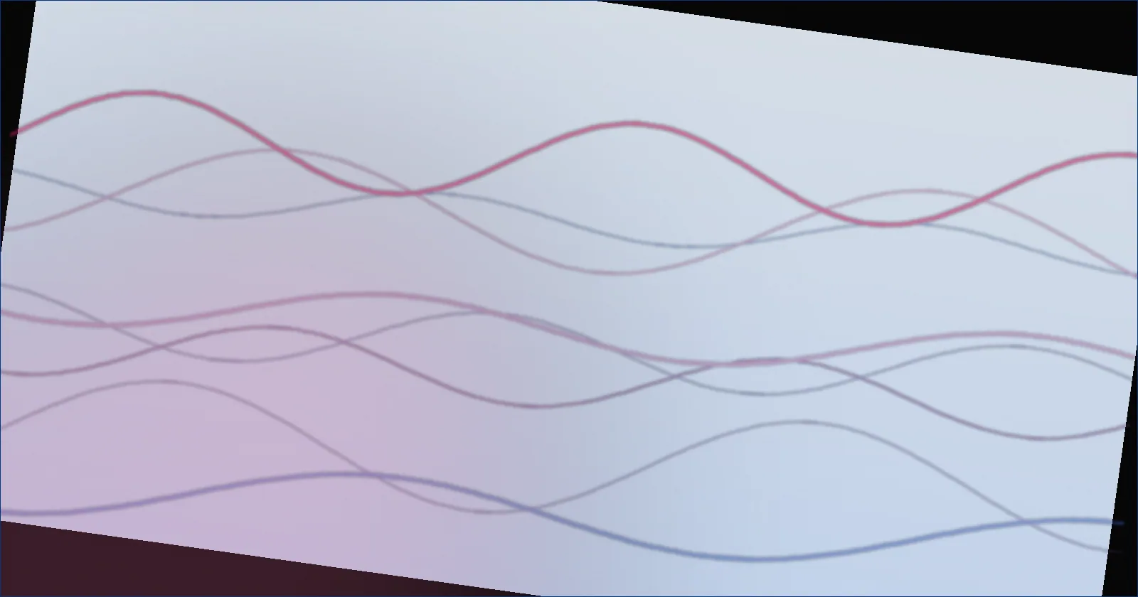 Sapphire wave pattern suggesting a short message reaching many readers