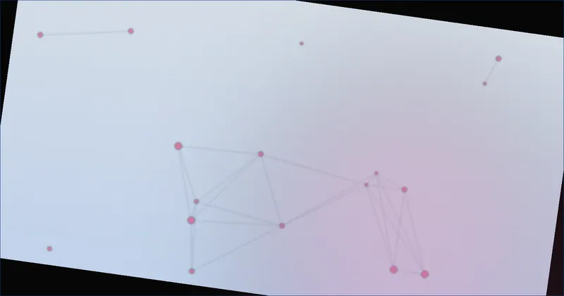 Sapphire constellation pattern suggesting a message finding its reader
