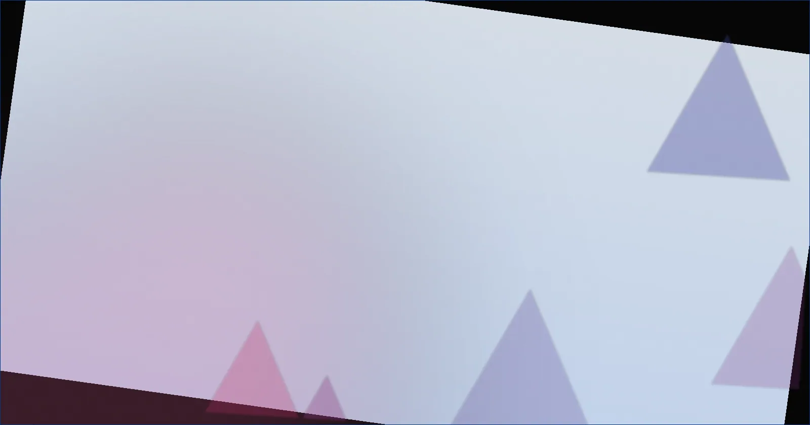 Sapphire prism pattern suggesting deliberate, contained movement