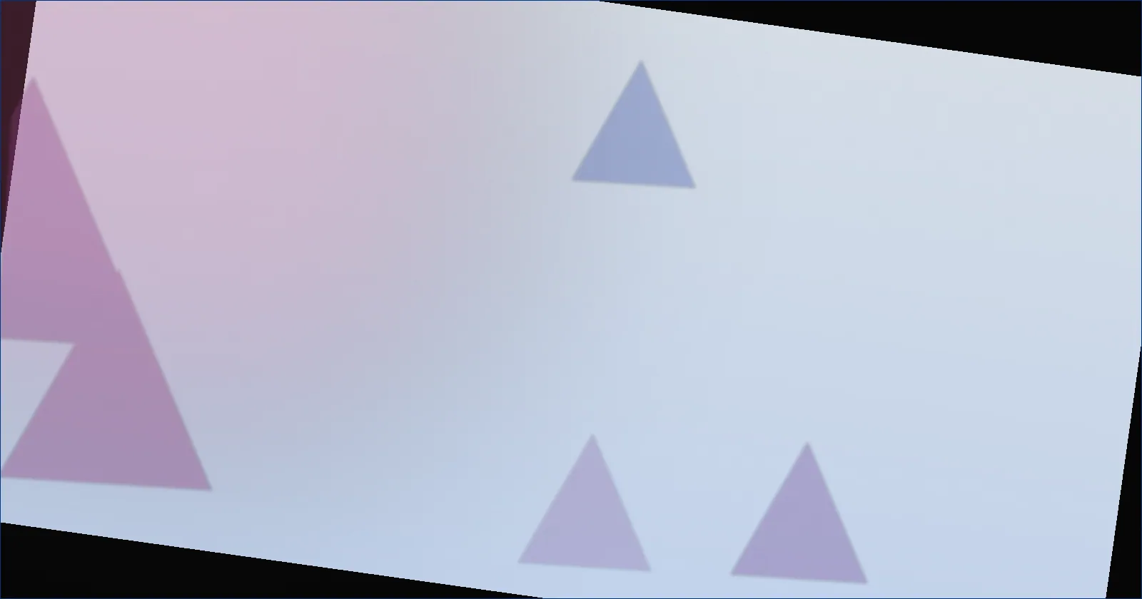 Rose prism pattern suggesting the strain of sustained eye contact